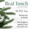 6.5ft. Unlit Real Touch™ Heavily Flocked Whittaker Spruce Full Artificial Christmas Tree with Frosted Red Berries